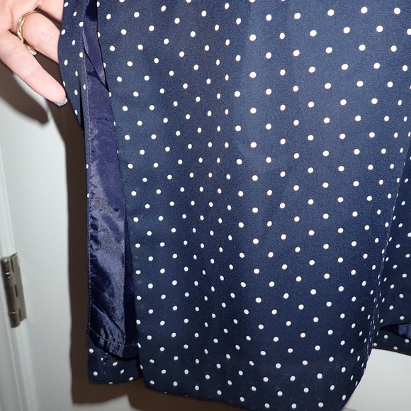 Megan Lee Navy and White Polka Dot Dress and Jacket size 14 - Picture 8 of 10